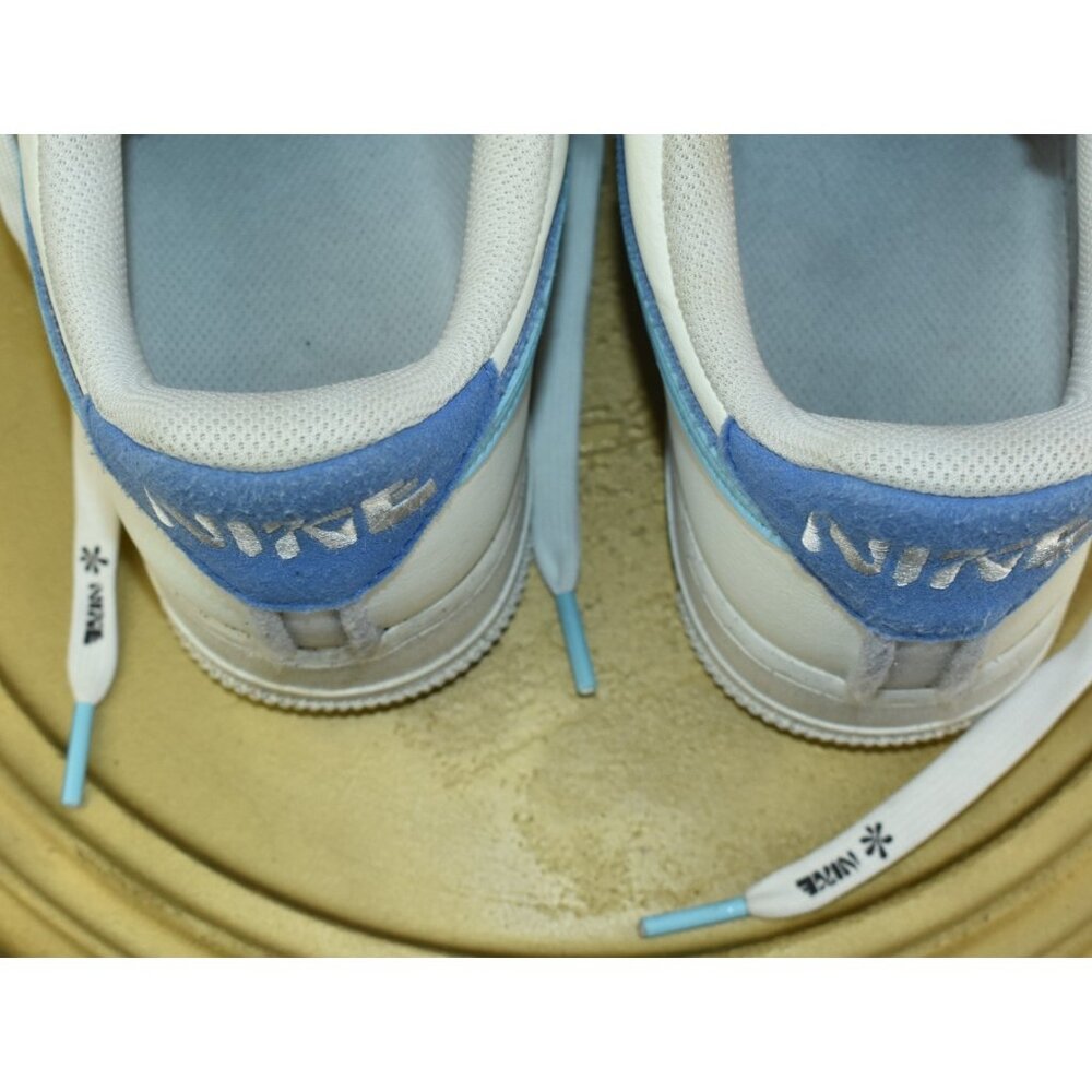 Nike Air Force 1 '07 LV8 82 Men's Shoes Size 8 Blue Chill/White Sneakers - Picture 10 of 11